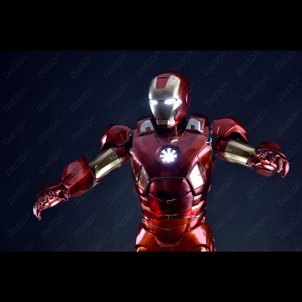 IRON MAN MRK7 ANIMATRONIQUE 62cm 3D print model - 11