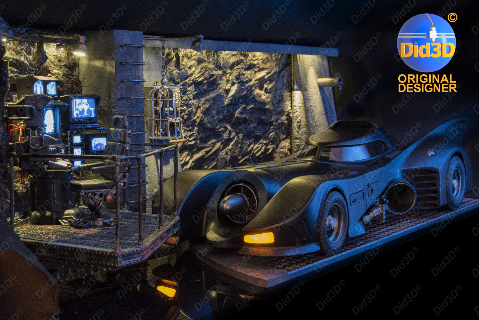 BatCave Did3d Diorama(Sans Voiture)