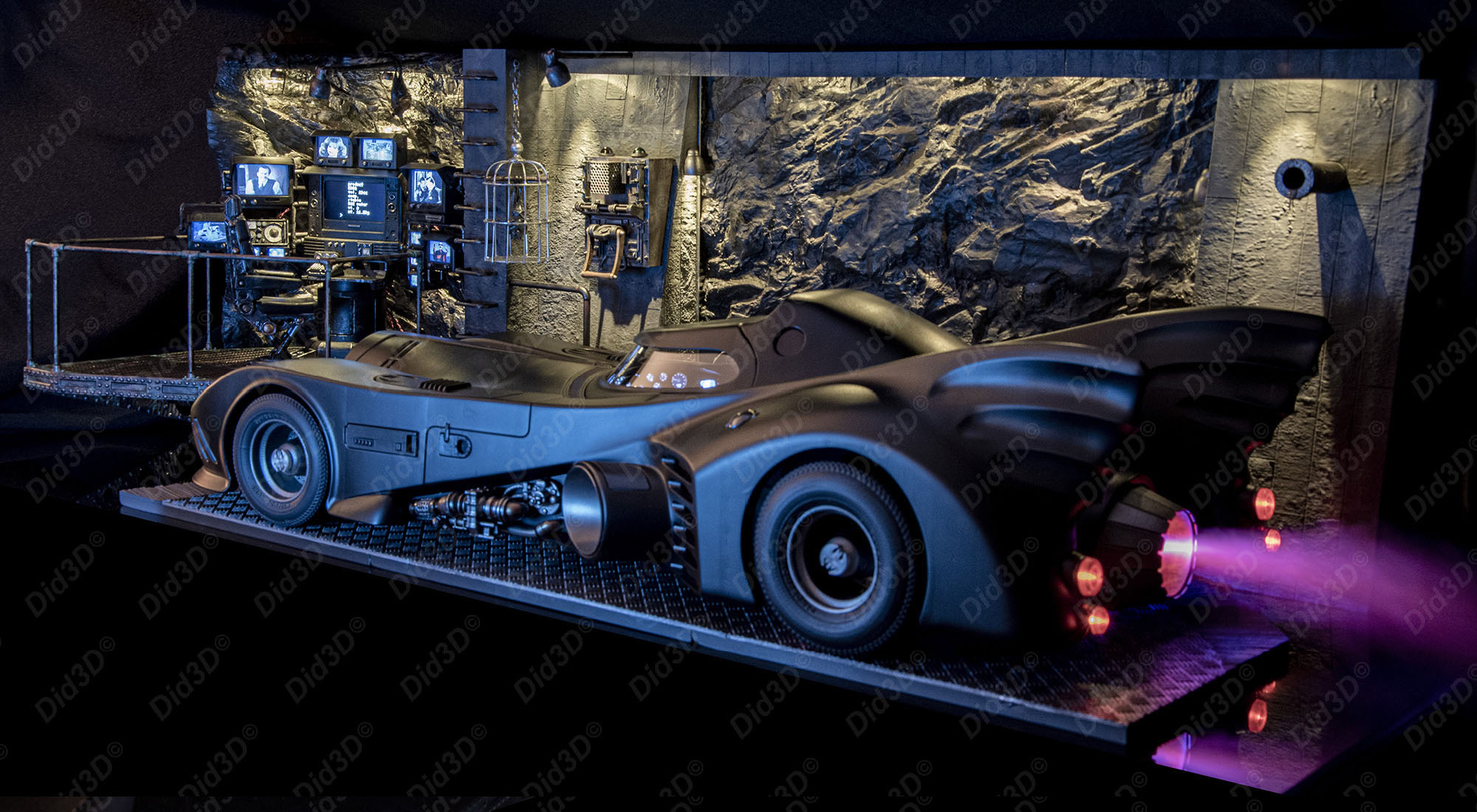 BatCave Did3d Diorama(Sans Voiture) - 7