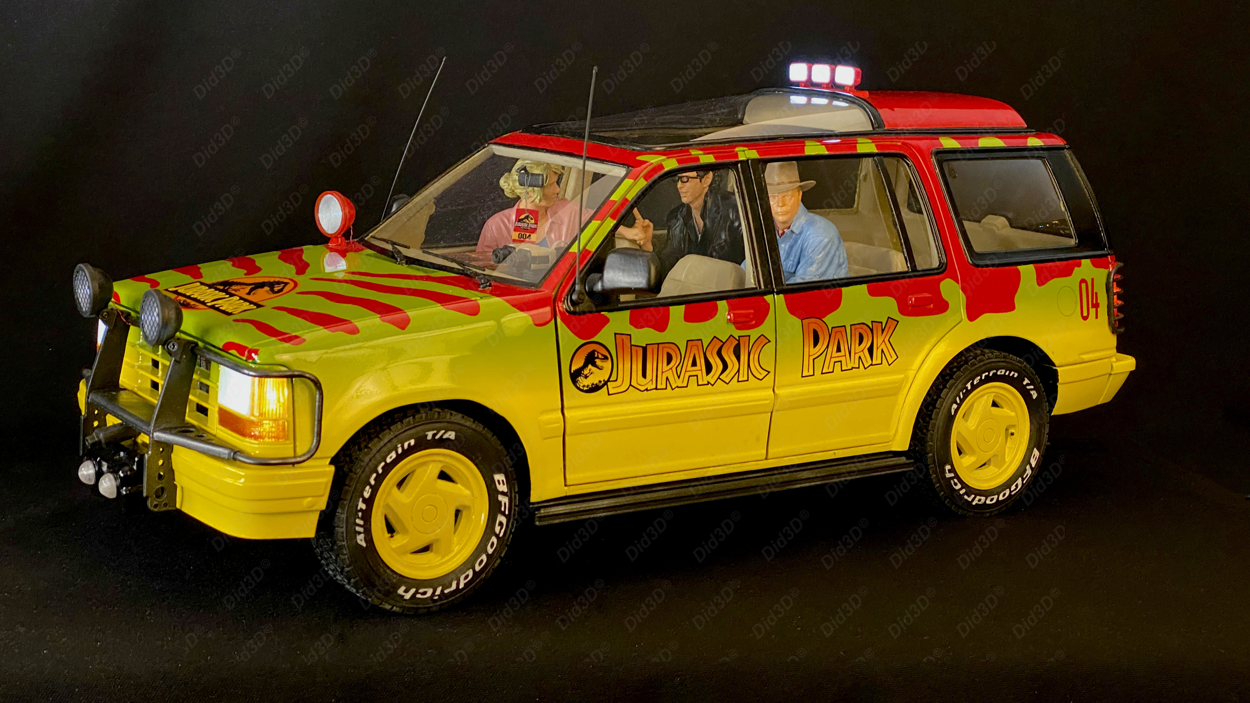 Jurassic Figurines Did3d 1/8em (sans voiture) - 6