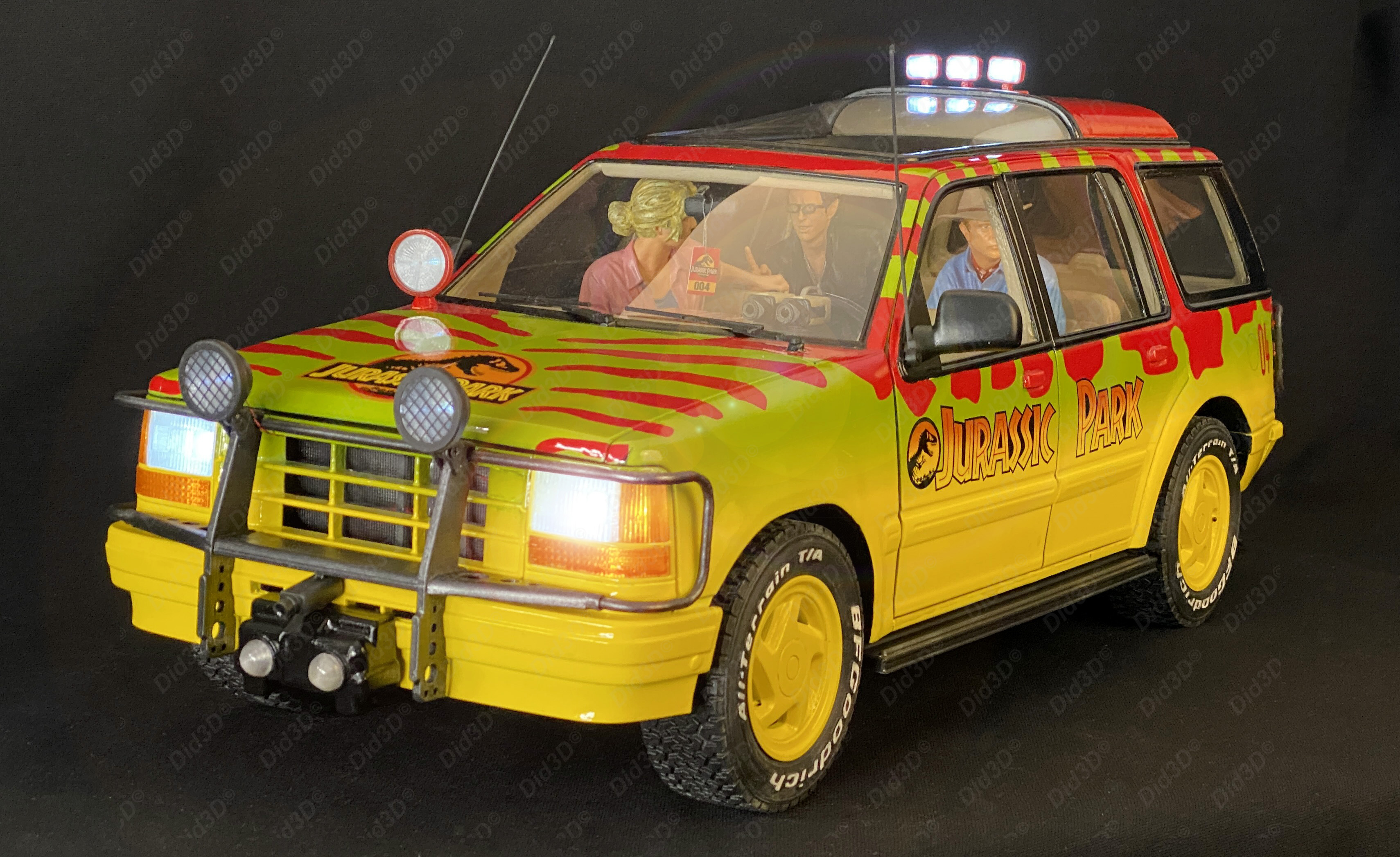 Jurassic Figurines Did3d 1/8em (sans voiture) - 7