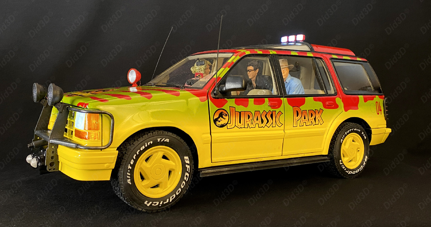 Jurassic Figurines Did3d 1/8em (sans voiture) - 8