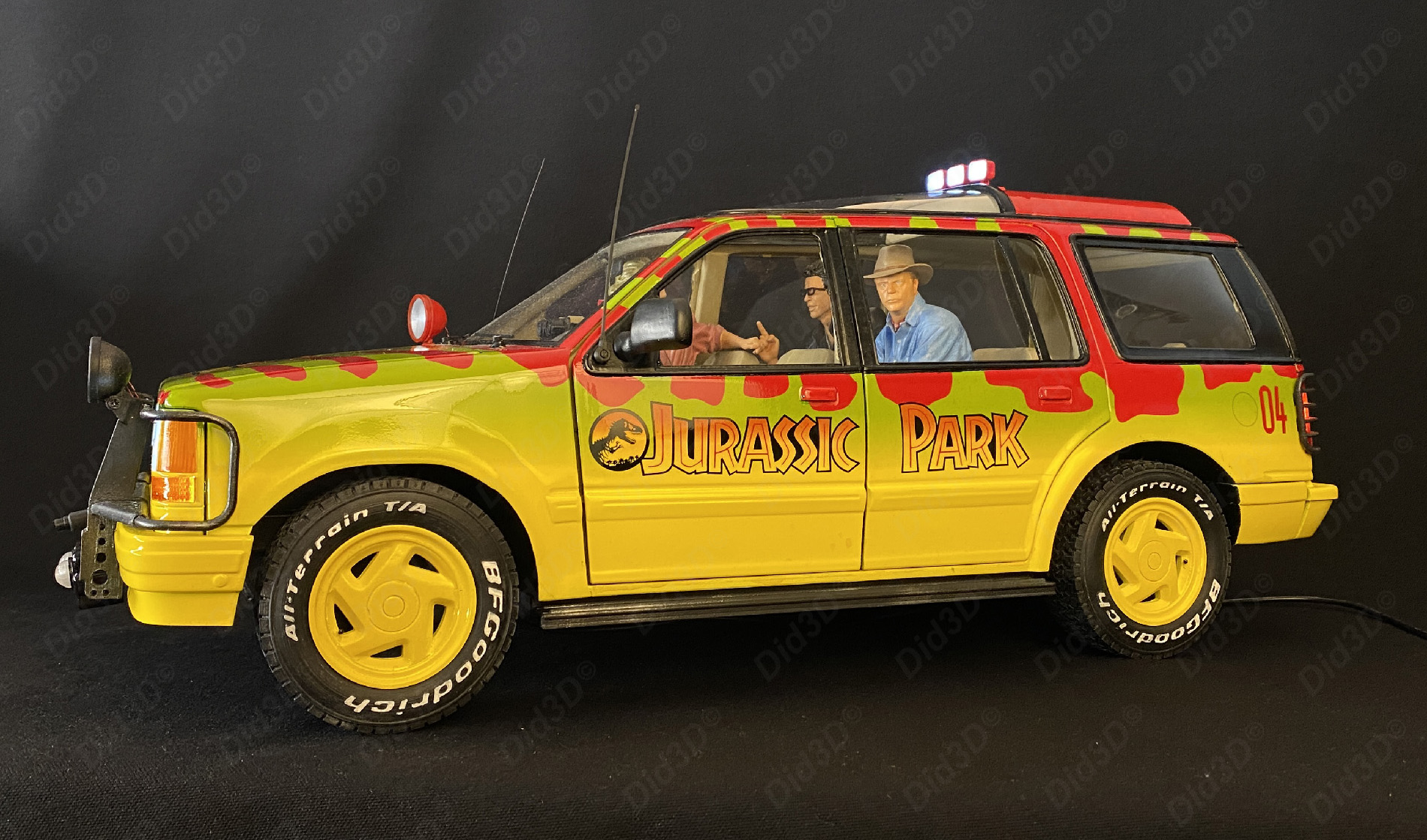 Jurassic Figurines Did3d 1/8em (sans voiture) - 9