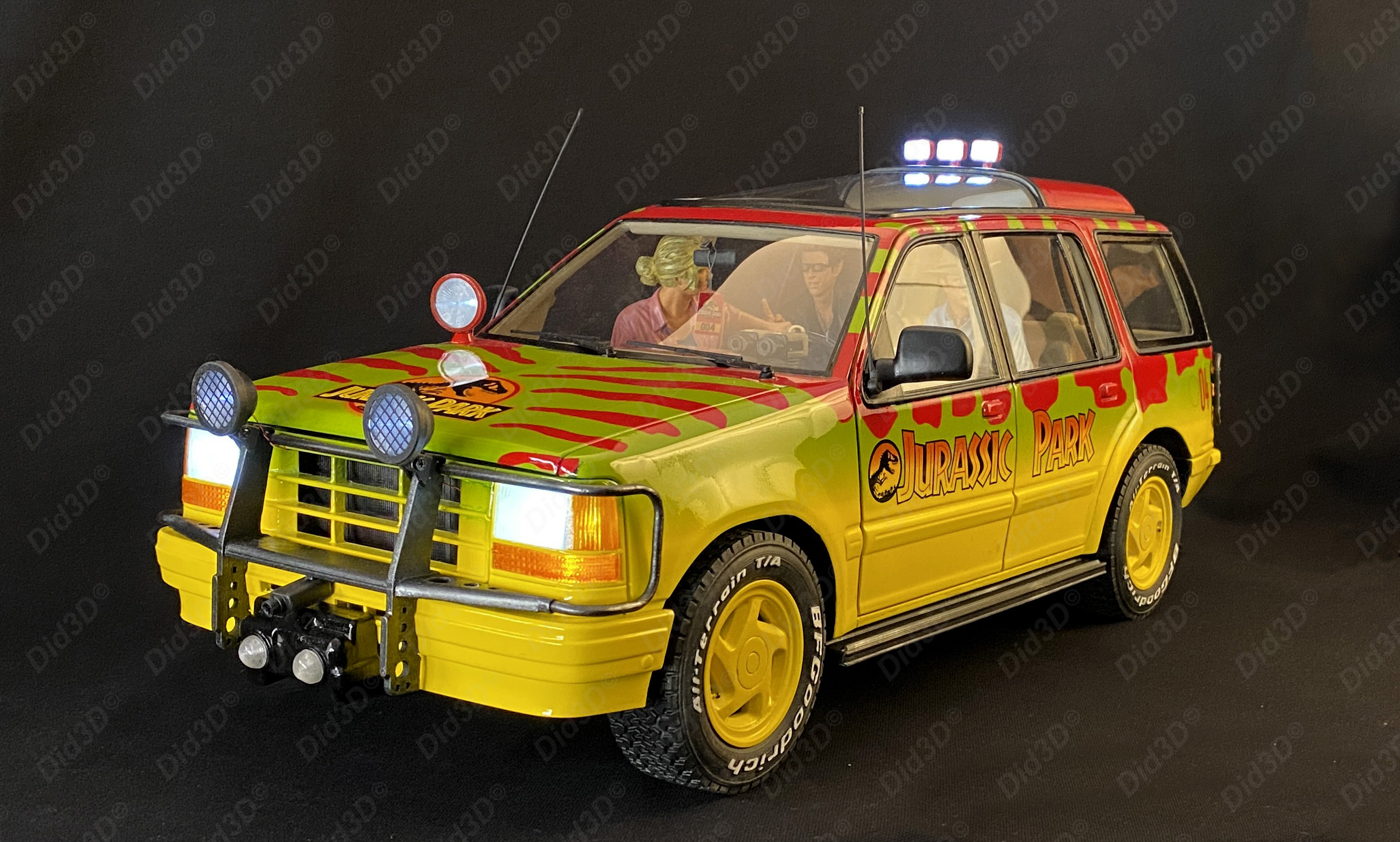 Jurassic Figurines Did3d 1/8em (sans voiture) - 10
