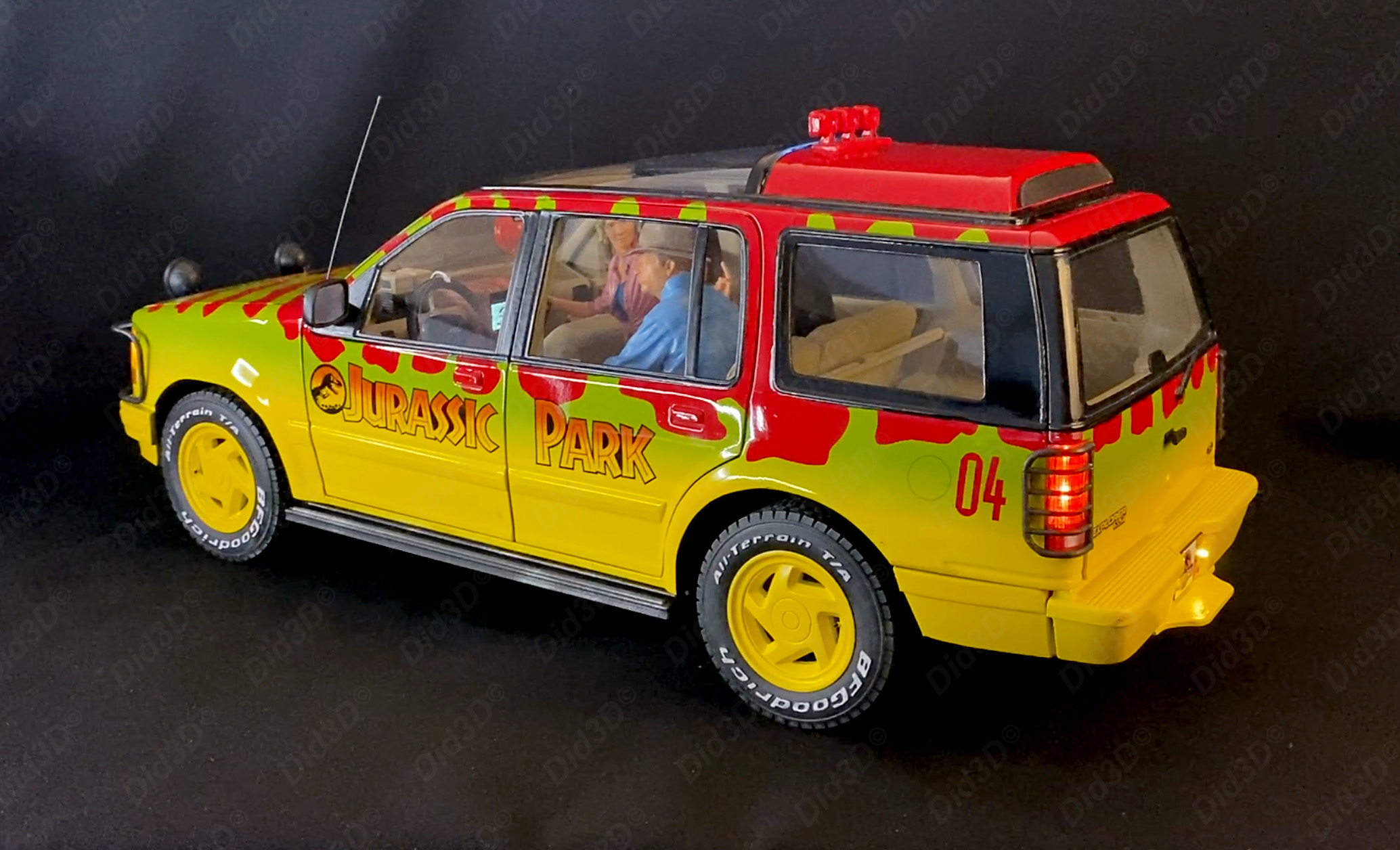 Jurassic Figurines Did3d 1/8em (sans voiture) - 11