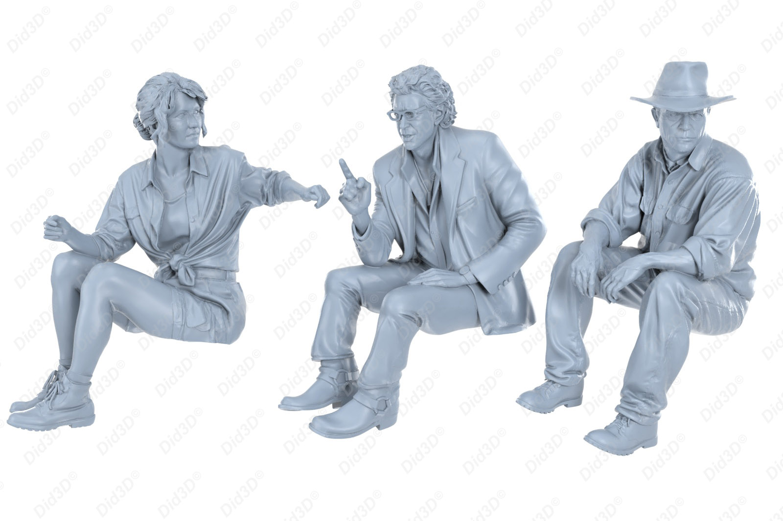 Jurassic Figurines Did3d 1/8em (sans voiture) - 13