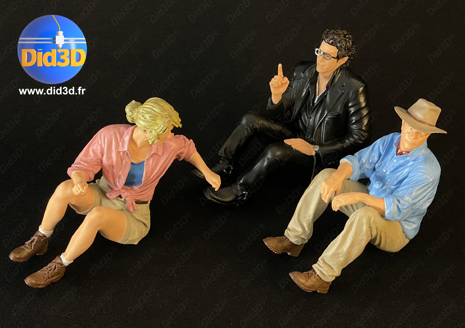 Jurassic Figurines Did3d 1/8em (sans voiture)