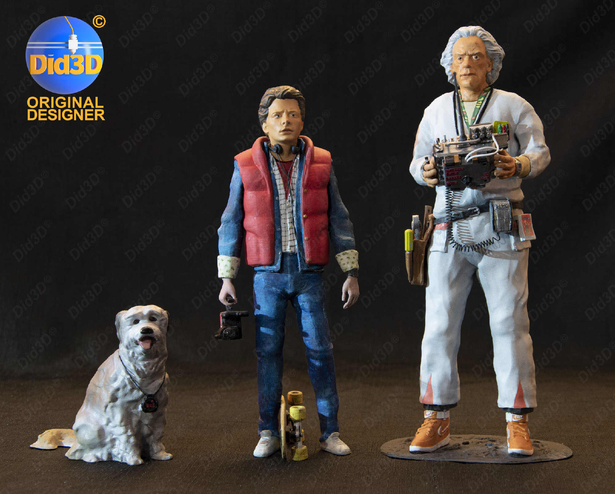 Doc, Marty, Einstein (Pack 1-8 Scale)