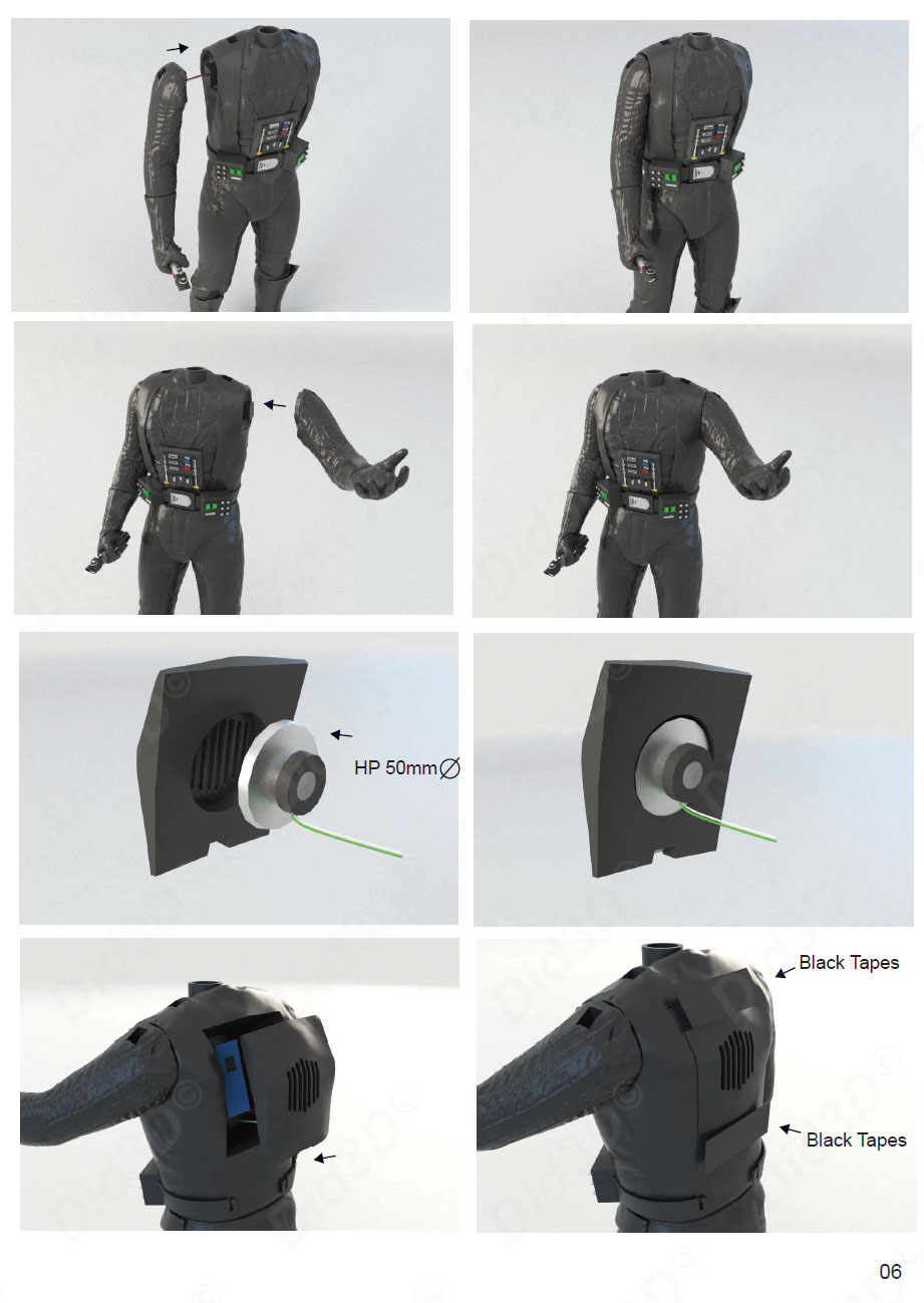 Darth Vader HQ The Empire Strikes Back 1-3 SCALE 70cm - 12